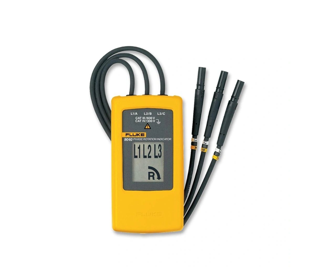 Handheld multimeter showing readings