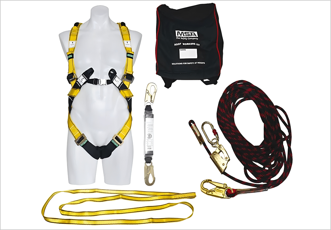 Safety harness kit with accessories