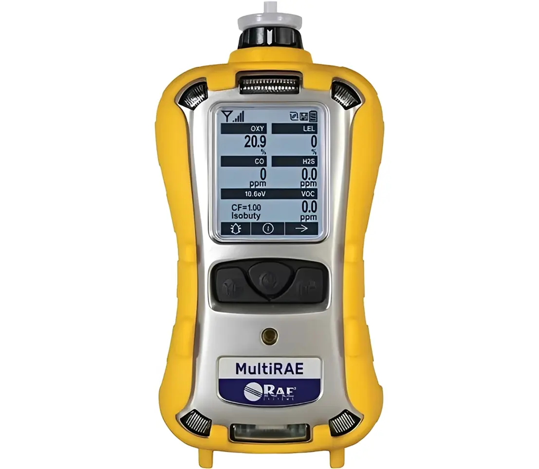Yellow handheld gas monitor